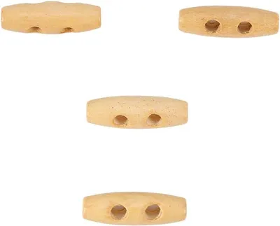 Produktbild von 20 mm 30 mm Knebelknöpfe aus Holzhorn zum Nähen und Stricken – 50 Stück/Lot Knöpfe mit 2 Löchern
