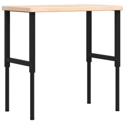 Immagine prodotto di Banco Lavoro 100x60x(73-99,5) cm Legno di Rovere Rettangolare
