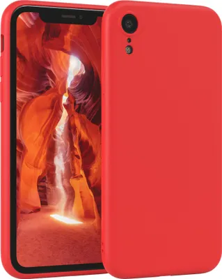 Produktbild von EAZY CASE - TPU Hülle für Apple iPhone XR, TPU Case stoßfeste Handyhülle, weiches Cover mit Kameraschutz, Silikonhülle in Rot