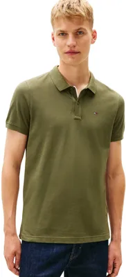 Produktbild von Tommy Jeans Herren Poloshirt Kurzarm Slim Placket Slim Fit, Grün (Dark Greenery), XS