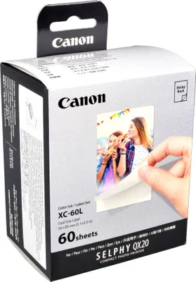 Produktbild von Canon XC-60L, Farbstoffsublimation, 5.4x8.5 cm, 60 Stück(e)
