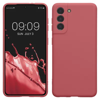 Produktbild von kwmobile Handyhülle für Samsung Galaxy S21 Hülle - weiches Handy Silikon Case - Schutzhülle Cover - Dark Rose