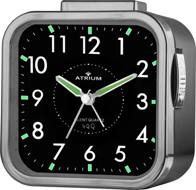 Produktbild von ATRIUM Wecker Analog Quarz Seniorenwecker schwarz A530-4 o. Ticken große Zahlen
