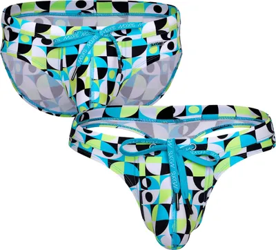 Immagine prodotto di SUKREW Torrent Swim Multipack 1x Slip + 1x Perizoma Retro Lime - Taglia XS