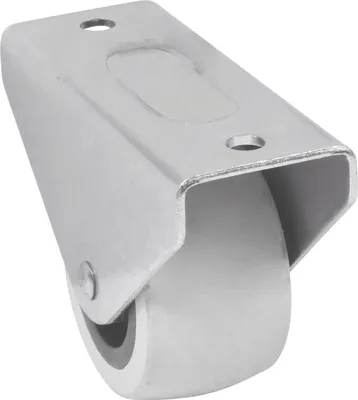Produktbild von Gummierte starre Rolle 32x22x45x25mm | Möbelrad | Räder für Möbel, Bürostuhl, Beistellbett, Schreibtischstuhl, Hocker | Stuhl-Rad | Schwarz