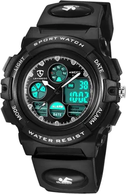 Produktbild von Digitaluhr Kinder Mädchen Jungen mit Wecker,Stoppuhr,LED Licht,Datum-Sport Armbanduhr mit Silikonarmband