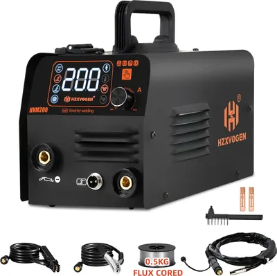 Obrázok produktu pre HZXVOGEN zváračka, dvojnapäťová prevádzka, automatický posuv drôtu, HVM200-a