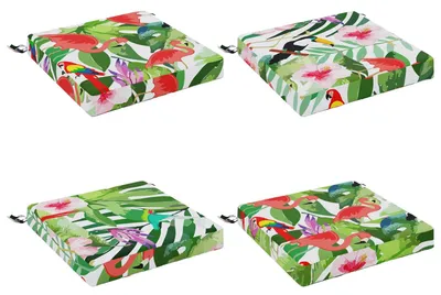 Image de Coussins de siège SOEST 4 pc 100 % polyester Multicolore