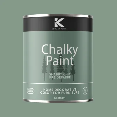Produktbild von Kenzopaints Chalky Paint Kreidefarbe Möbelfarbe Möbellack 1Kg / 750ml - Seafoam
