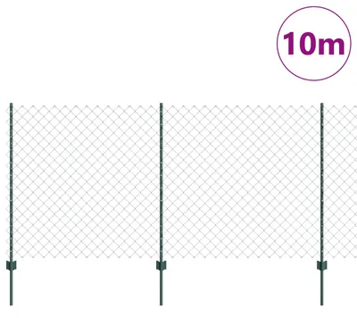 Immagine prodotto di vidaXL Recinzione a maglie con pali 10 x 1,2 m (L x A)