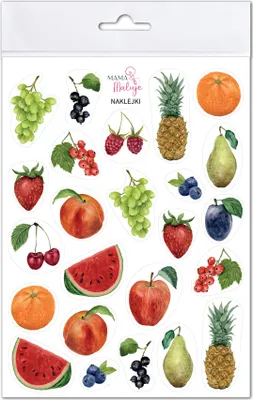 Immagine prodotto di Adesivi con frutta colorata per bambini