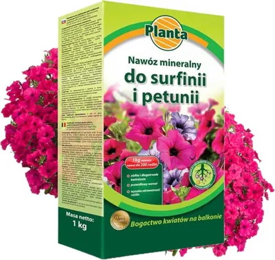 Obrázok produktu pre Hnojivo pre surfínie a petúnie 1kg Minerálne hnojivo pre intenzívne kvitnutie