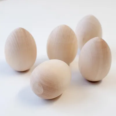 Image de Set d'œufs en bois 5 pièces
