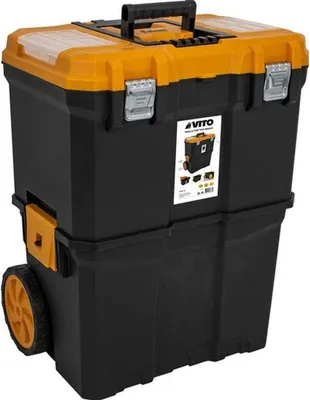 Image de Servante porte outils Boite à outils détachable 2 modules Charge 20Kg Servante Trolley VITO