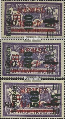 Produktbild von Briefmarken Memelgebiet 1923 Mi 164-166 (kompl.Ausg.) postfrisch Aushilfsausgabe