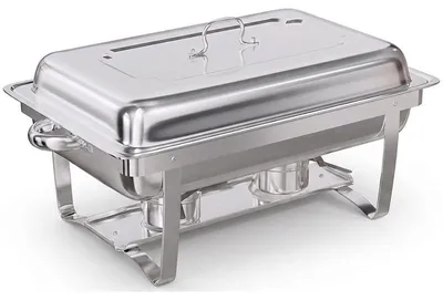 Image de Chauffe-plat en acier inoxydable HS4109L-S, 9 l, argenté