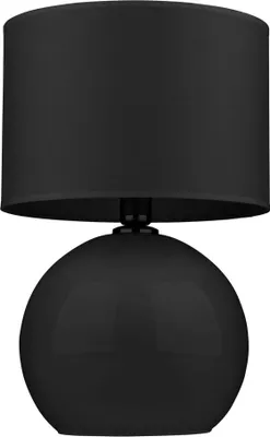 Zdjęcie produktu dla Lampa stołowa nocna PALLA czarna 1xE27x15W szkło wym:50x36x36cm IP20 TK-Lighting