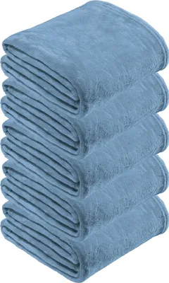 Produktbild von REDBEST Wohndecke 5er-Pack Amarillo" hellblau 150x200 cm"