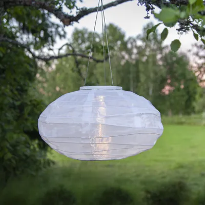 Produktbild von LED-Solarlampion 'Festival', weiß, Akku, 1 ww LED