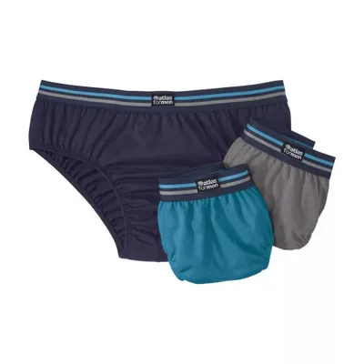 Image de Atlas For Men - Slips « Comfort » pour homme (lot de 3) AF1434 (M) (bleu/gris/bleu marine)