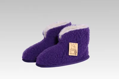 Produktbild von Heimschuhe Wolle lila lila