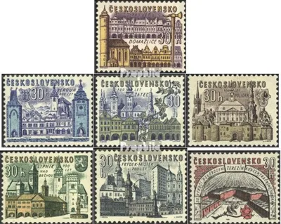 Produktbild von Briefmarken Tschechoslowakei 1965 Mi 1508-1514 (kompl.Ausg.) postfrisch Städte