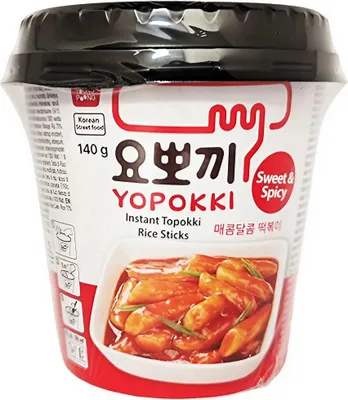 Produktbild von Yopokki Topokki Instant Rice Sticks Sweet&Spicy 12x140g