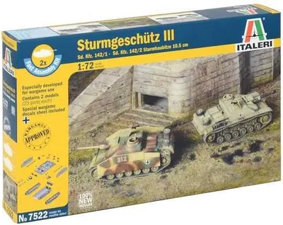 Produktbild von Italeri STURMGESCHUTZ III, Tank model, Montagesatz, 1:72, STURMGESCHUTZ III, Unisex, Kunststoff