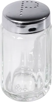 Produktbild von Menage, 2-teilig, Salz/Pfeffer, aus Edelstahl 18/0, 10 x 6,5 x 15 cm : Pfefferstreuer mit Kappe Variante: Pfefferstreuer mit Kappe