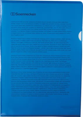 Image de Soennecken Sichthülle 1514 DIN A4 PP blau 100 St./Pack.