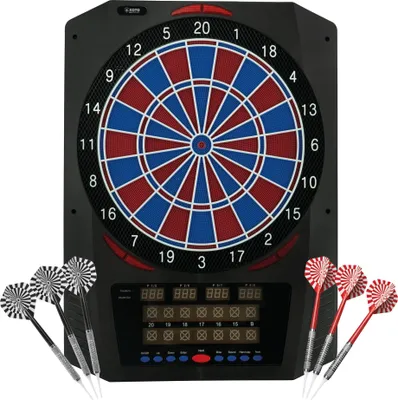 Produktbild von KOTO - Royal 580, Elektronische Dartscheibe, inkl. 6 Soft Tip Darts, 36 Spiele & über 580 Variationen, E-Darts Multiplayer