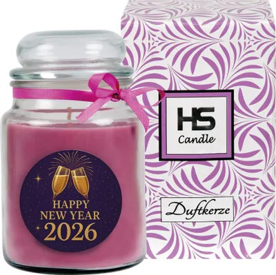 Image de Bougie parfumée en pot - Nouvel An lavande pot à bonbons 500 g