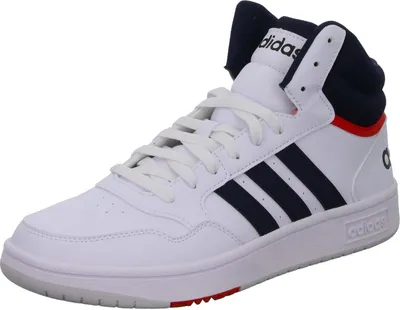 Produktbild von Adidas Basketballschuhe HOOPS 3.0 MID Herren Textil & Synthetik Weiß Größe: 48