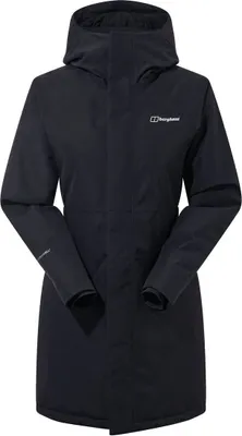 Wasserdichte Hinderwick Jacke von Berghaus in Schwarz; Hardshelljacke für Damen mit Kapuze.