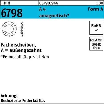 Produktbild von Reyher  Fächerscheiben DIN 6798 A 4 A 3,2 (2000 Stück)