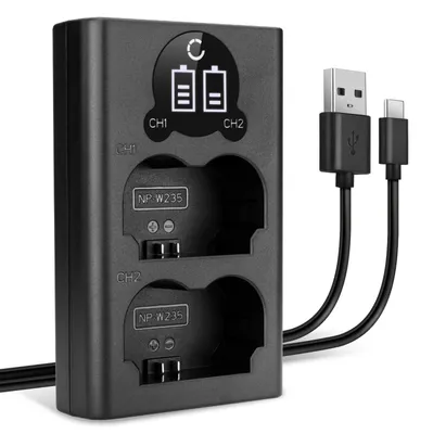 Image de CELLONIC Chargeur Double NP-W235 Smart et Rapide compatible avec Alimentation Dual de Charge
