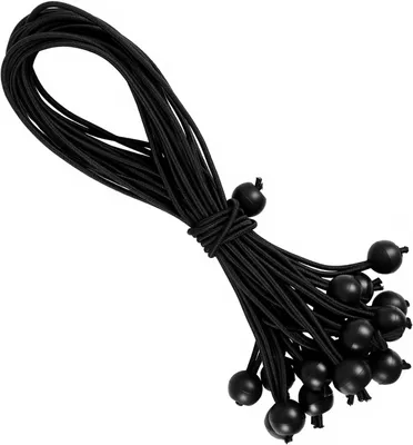 Produktbild von Spanngummis 30 cm, 20 Stück, mit Kugel, für Zelte, für Außenbereich