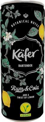 Produktbild von Käfer Bartender Rum und Cola Alkoholisches Mischgetränk 250ml