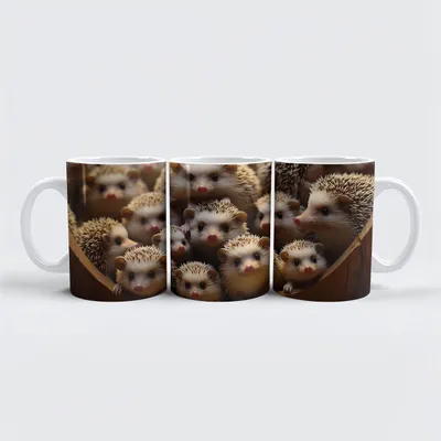 Produktbild von raxxa Premium-Tasse "Gruppenbild mit Igeln"