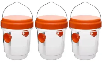 Produktbild von Wespenfalle, wiederverwendbar, wasserdichtes Hängedesign, 3Stk-Orange