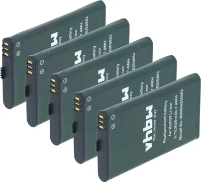 Produktbild von vhbw 5x Akku Ersatz für Hytera BL2009 für Funkgerät, Walkie Talkie (2000 mAh, 3,7 V, Li-Ion)