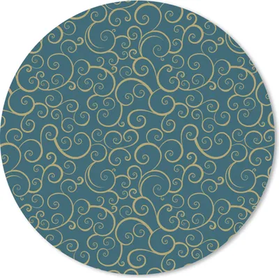 Produktbild von MuchoWow® Mauspad Mousepad Muster - Wellen - Spirale 40x40 cm - Mousepads - Maus Mat - Pad - Mausunterlage - Schreibtisch Accessoires