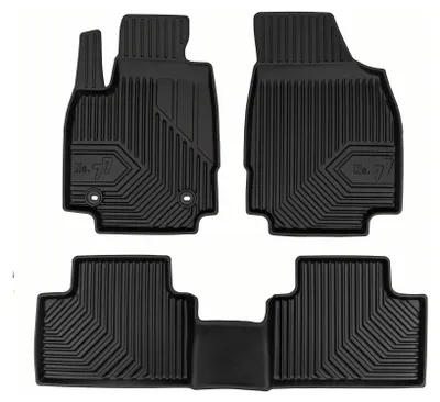 Zdjęcie produktu dla Dywaniki gumowe przednie + tunel do MG 3 III 2024- (hatchback) – czarne, dopasowane