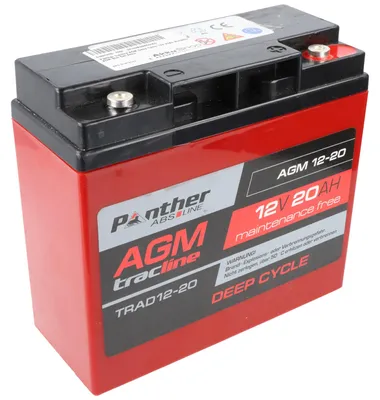 Imagen del producto de Batería Panther tracline AGM, ciclo profundo, 12V, 20Ah. Batería de plomo-ácido AGM. Batería de gel de plomo