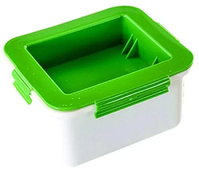 Tofu-Presse-Set, grün, PP-Kunststoff, mit Feder, 1 Stück
