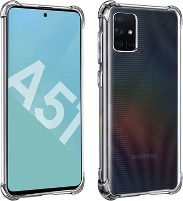 Image de Housse de protection en silicone souple et transparente pour Samsung Galaxy A51, antichoc