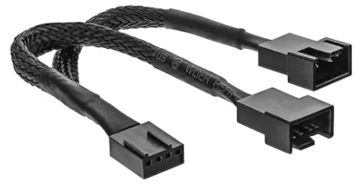 Obrázok produktu pre InLine 33328Y, 0,15 m, 4-pin PWM, 2 x 4-pin PWM, Samec, Samica, Priamy