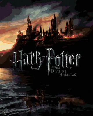 Obrázek produktu pro Zuty - Malování podle čísel - PLAKÁT HARRY POTTER A RELIKVIE SMRTI - BRADAVICE, 40x50 cm, bez rámu a bez vypnutí plátna