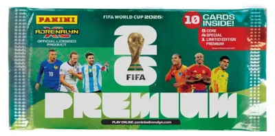 Produktbild von Panini FIFA World Cup 2026 Adrenalyn XL Premium Pack Sammelkarten (10 Karten)