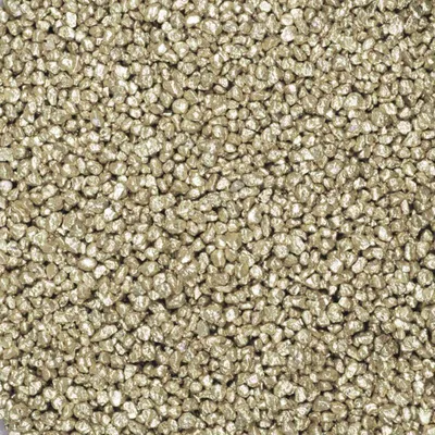 Produktbild von 1kg Dekogranulat Granulat Streudeko Farbgranulat Dekosteine Farbkies ca. 0,7L 2-3mm, Farbe:weißgold